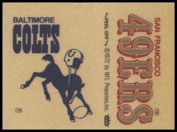Baltimore Colts Logo San Francisco 49ers Name